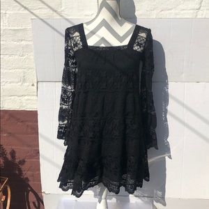 NWT NEW Urban outfitters black lace dress small